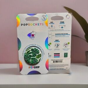 PopSockets Monstera Deliciosa For Phones And Tablets With Swappable Top